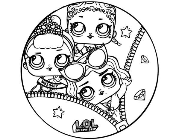 LOL Doll Coloring Pages - Print or Download for free